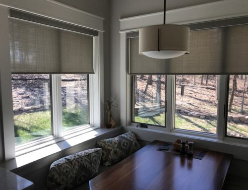 Designer Roller Shades with Decorative Fabrics in Cordless or Motorized